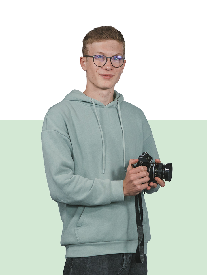 Jari Näf mit Kamera