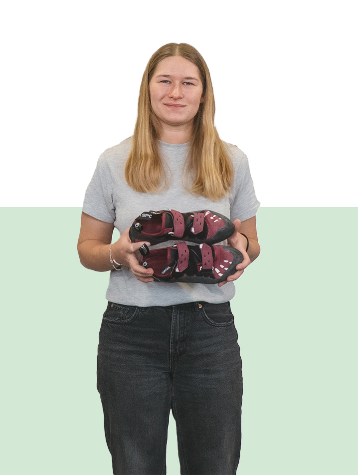 Laura Gautschi mit Schuhen